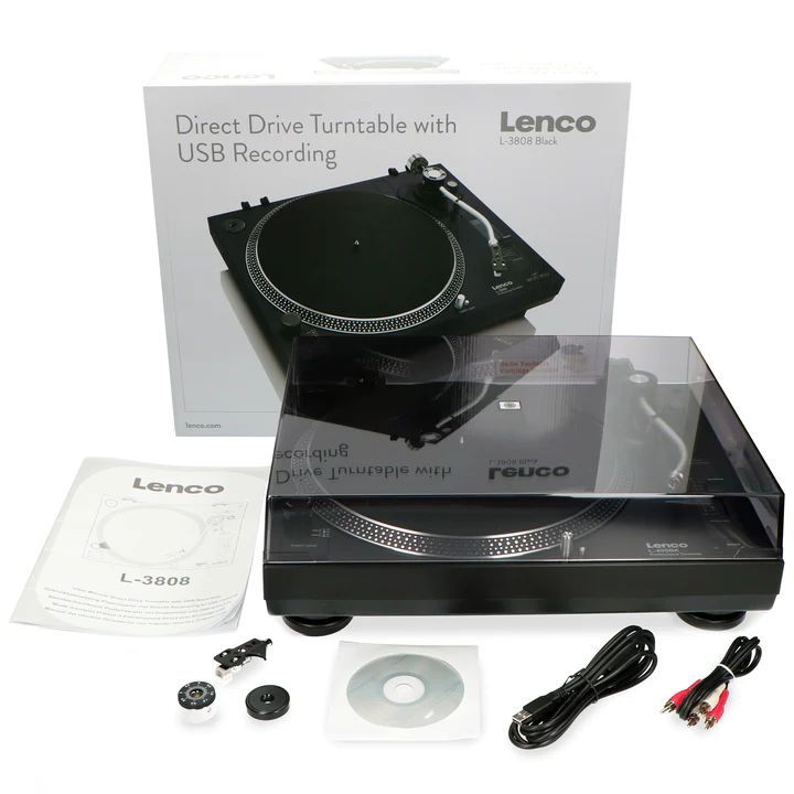 Lenco L-3808 Lemezlejátszó Black