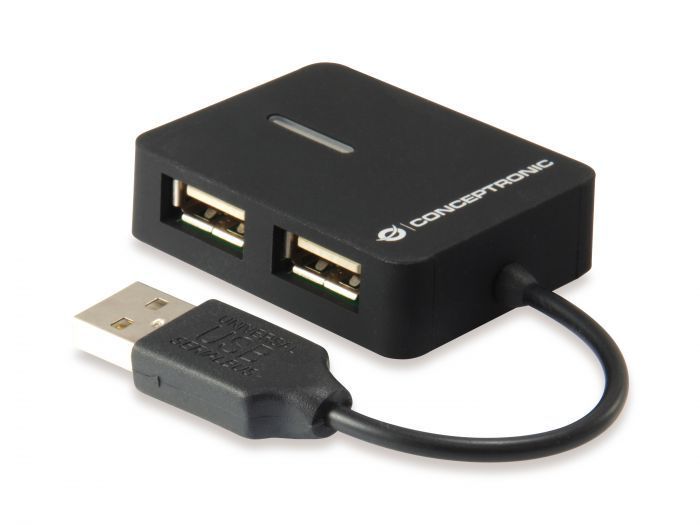 Conceptronic 4-Port USB 2.0 HUB Black