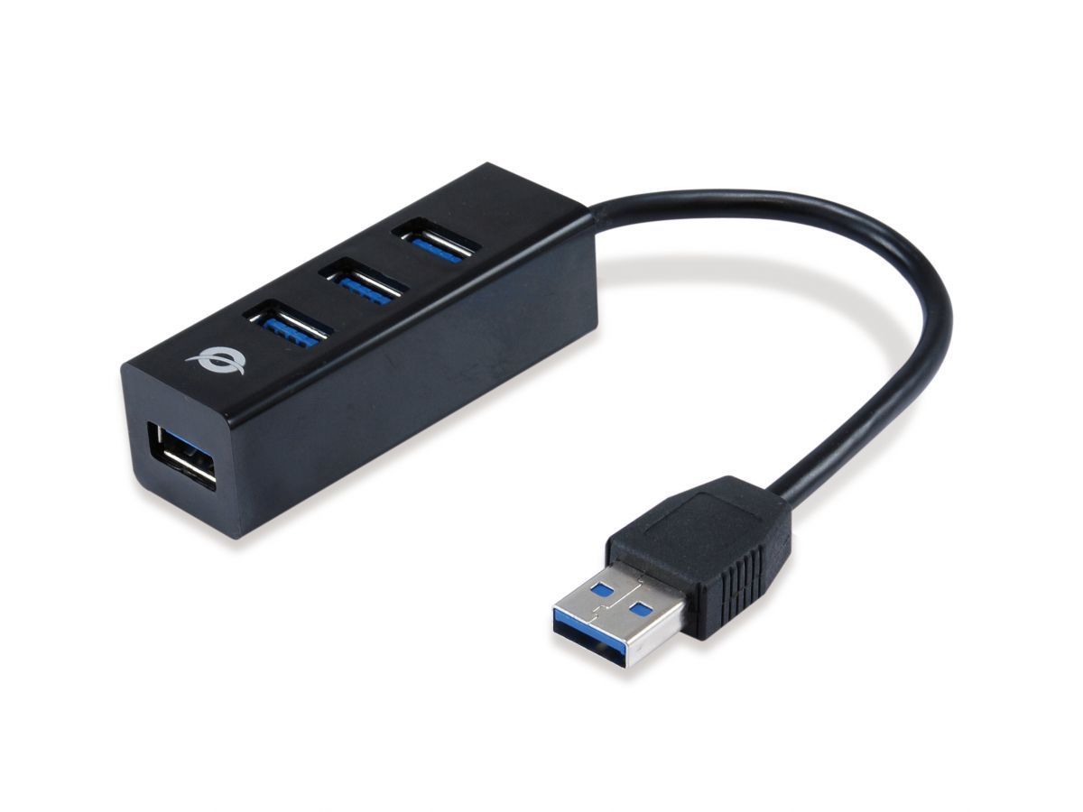 Conceptronic 4-Port USB 3.0 HUB Black