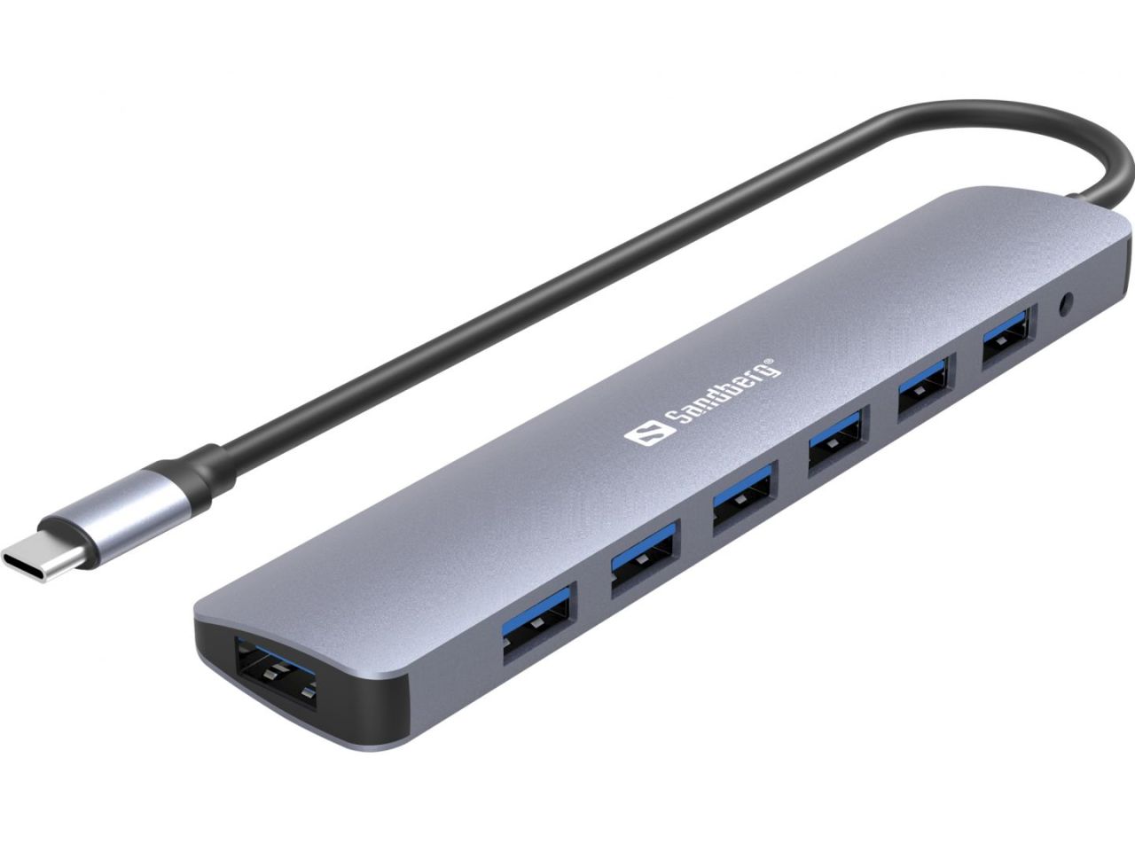 Sandberg USB-C to 7 x USB 3.0 Hub Silver