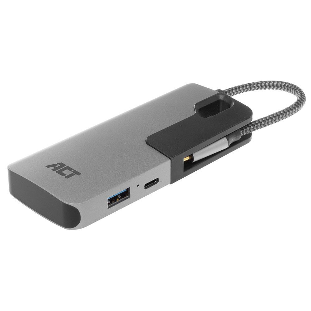 ACT AC7052 USB-C Hub 3 port with CardReader Grey ACT AC7052 USB-C Hub 3 port with CardReader Grey