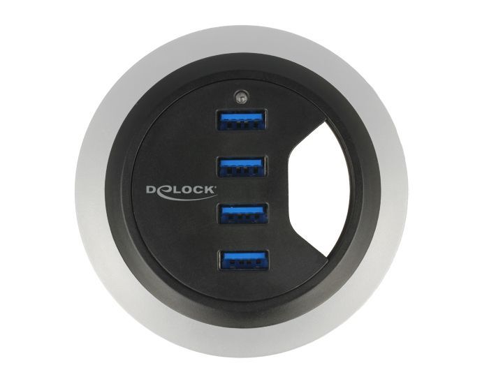 DeLock In-Desk Hub 4 Port USB 3.0