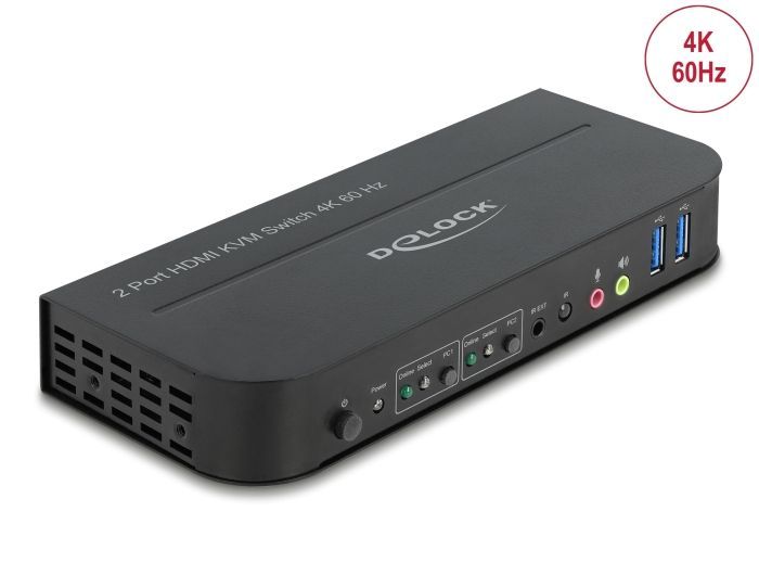 DeLock HDMI KVM Switch 4K 60 Hz with USB 3.0 and Audio DeLock HDMI KVM Switch 4K 60 Hz with USB 3.0 and Audio
