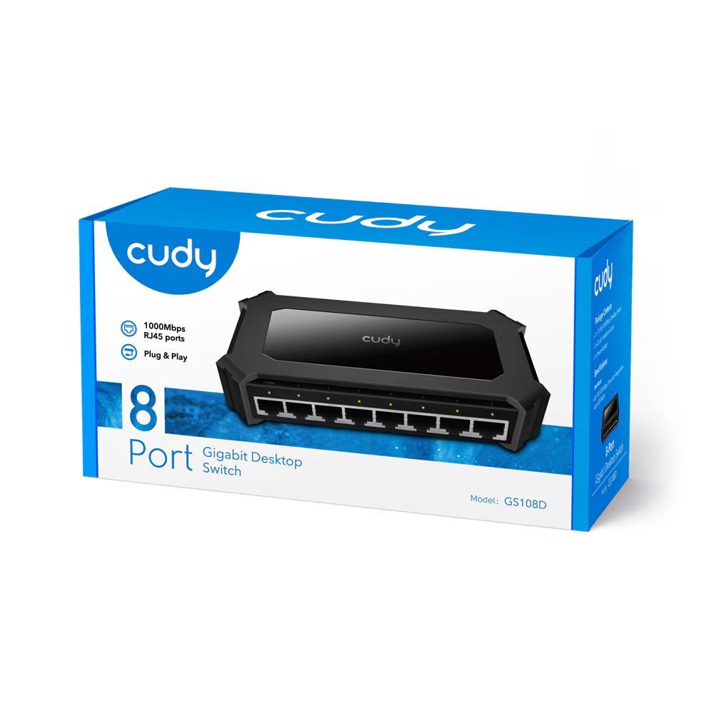 Cudy GS108D 8-Port Gigabit Ethernet Switch Black