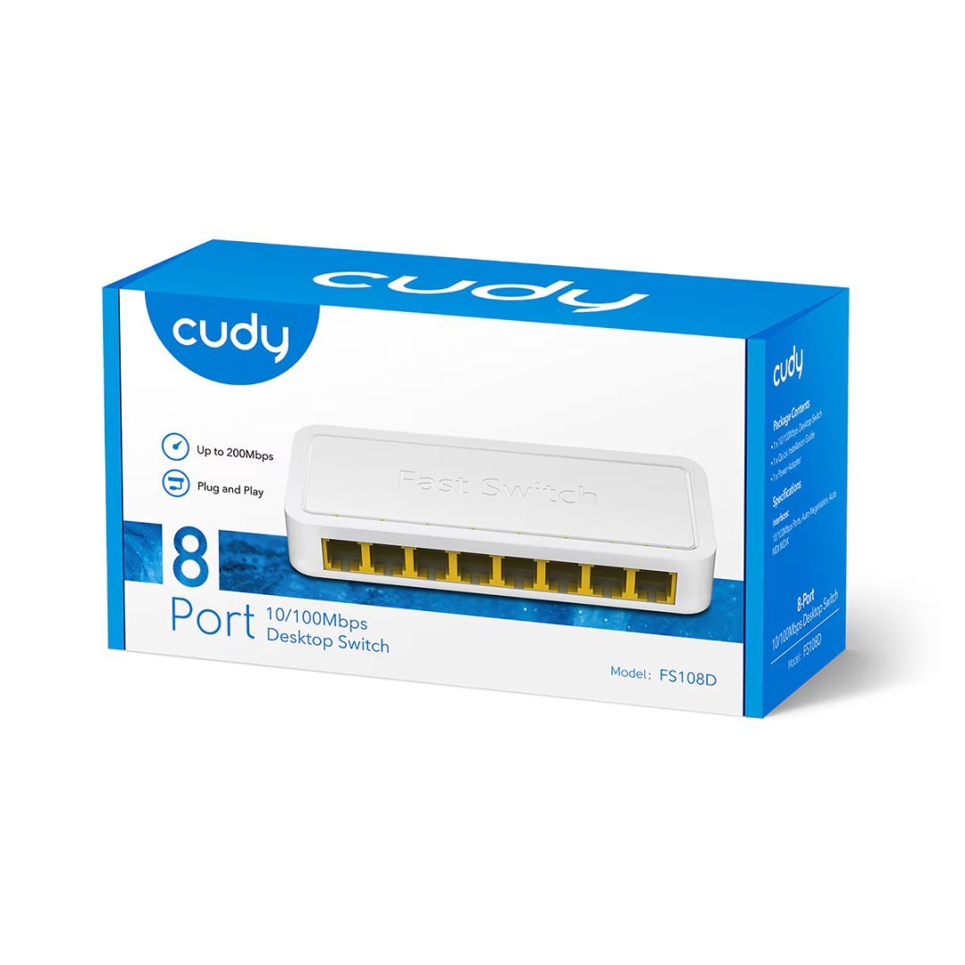 Cudy FS108D 8-Port Desktop Switch White