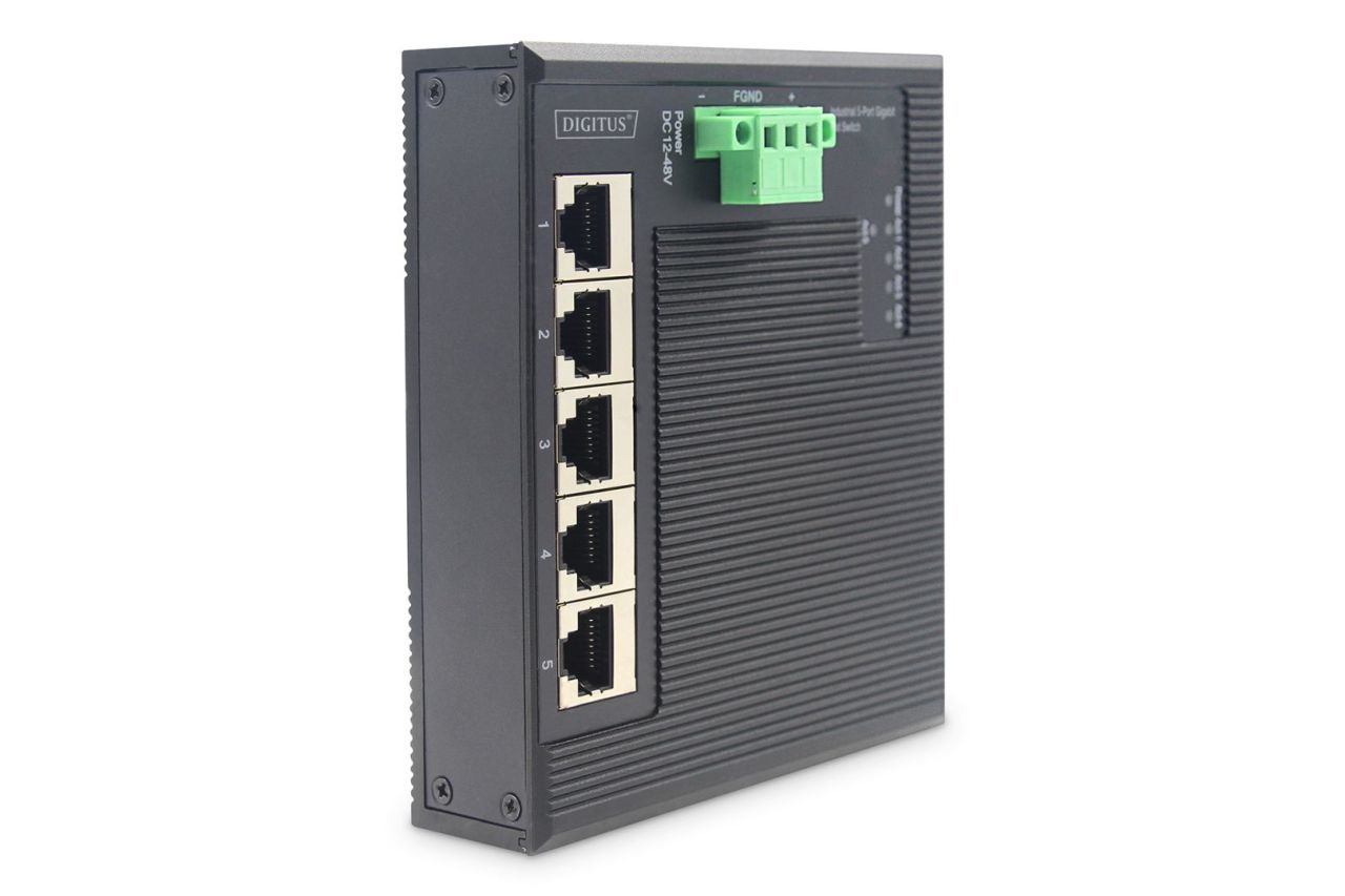 Digitus 5 Port Gigabit Ethernet Network Switch Switch Flat Industrial Unmanaged Digitus 5 Port Gigabit Ethernet Network Switch Switch Flat Industrial Unmanaged