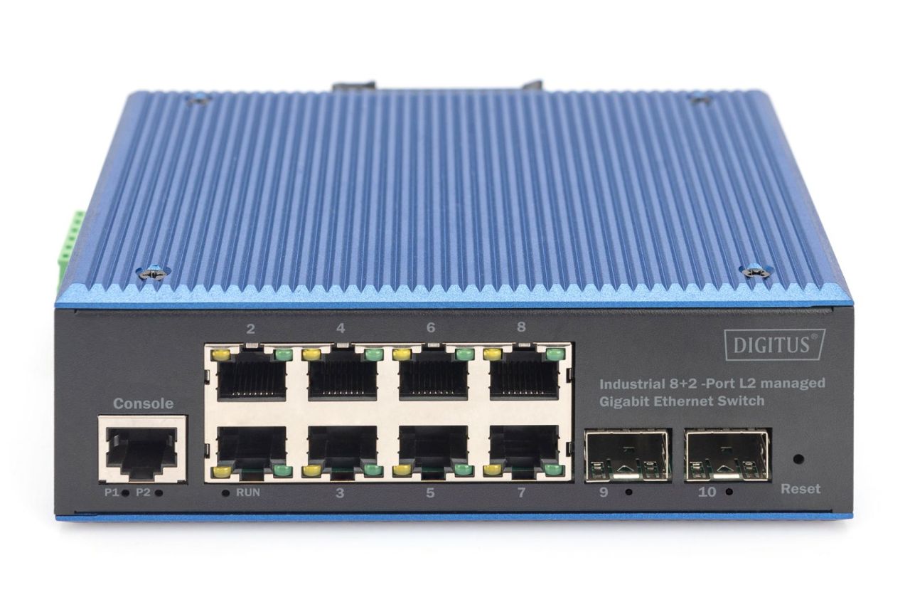 Digitus Industrial 8+2 -Port L2 managed Gigabit Ethernet Switch Digitus Industrial 8+2 -Port L2 managed Gigabit Ethernet Switch