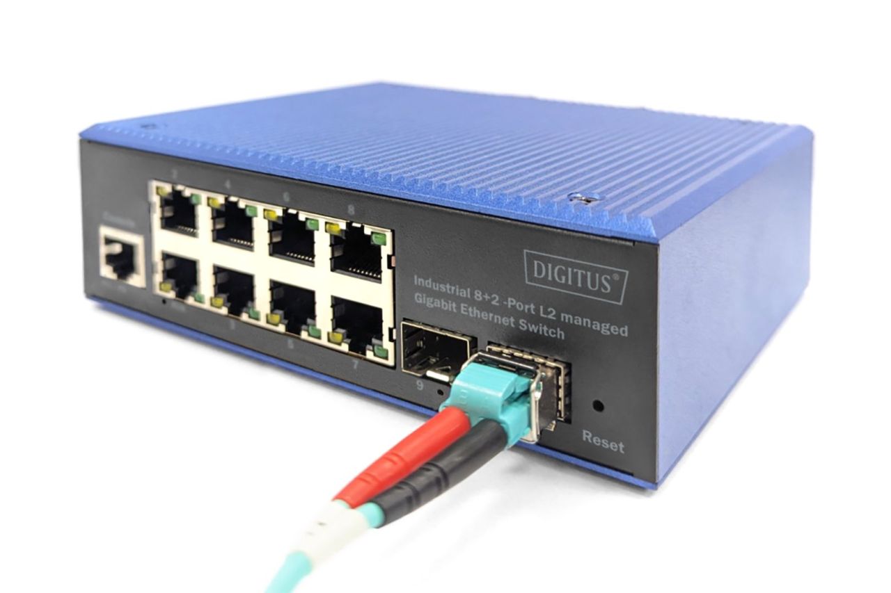 Digitus Industrial 8+2 -Port L2 managed Gigabit Ethernet Switch Digitus Industrial 8+2 -Port L2 managed Gigabit Ethernet Switch