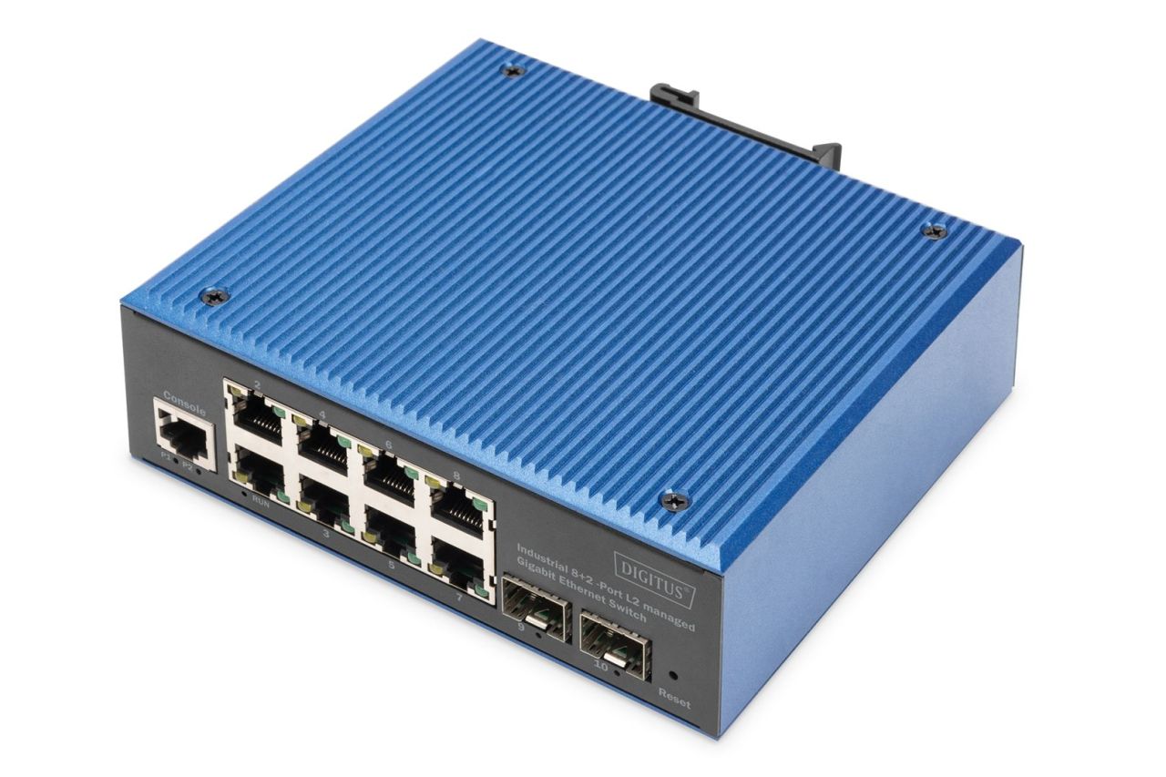 Digitus Industrial 8+2 -Port L2 managed Gigabit Ethernet Switch Digitus Industrial 8+2 -Port L2 managed Gigabit Ethernet Switch