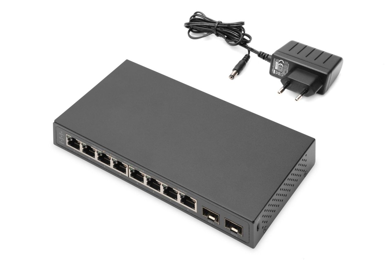 Digitus Digitus 8-Port Gigabit + 2 Gigabit SFP Ethernet Switch Digitus Digitus 8-Port Gigabit + 2 Gigabit SFP Ethernet Switch