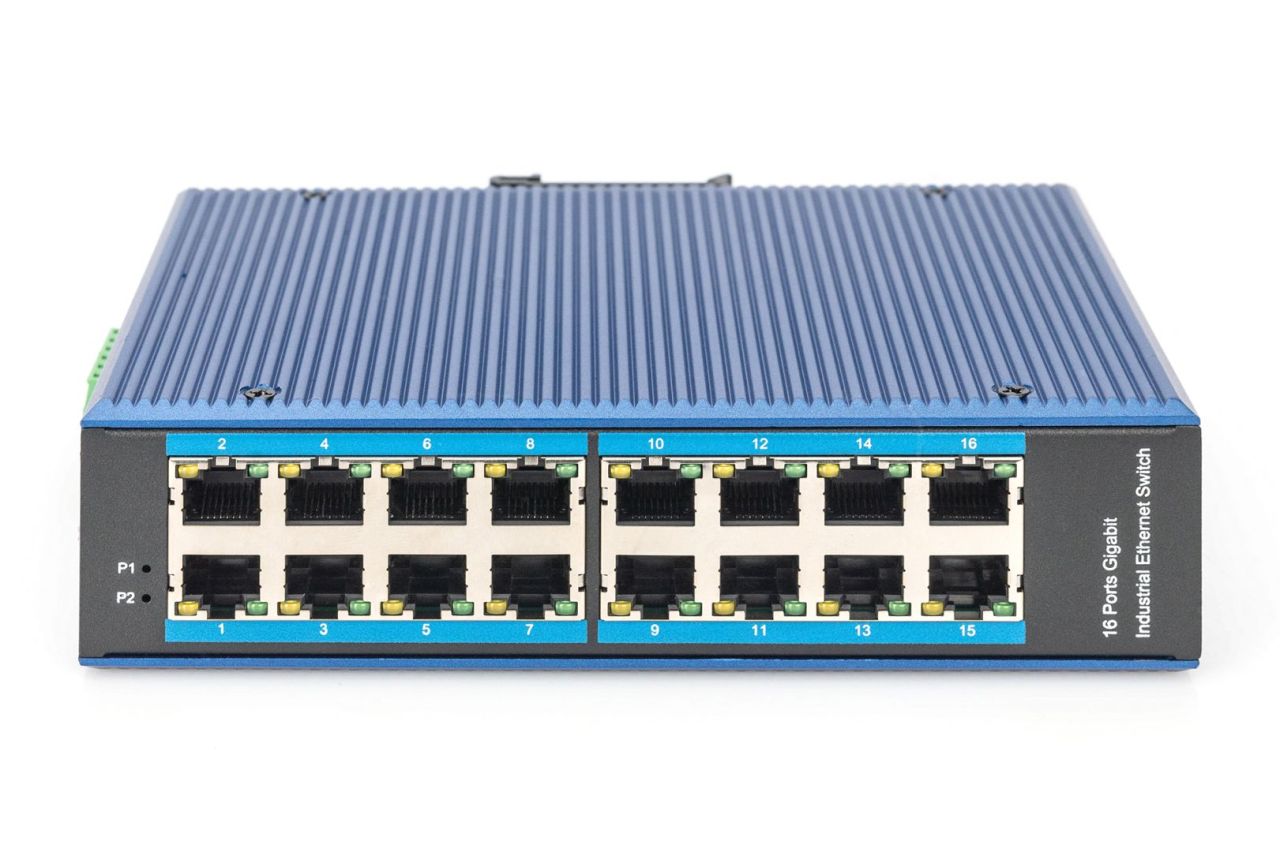 Digitus 16 Port 10/100/1000Mbps Gigabit Ethernet Network Switch Blue Digitus 16 Port 10/100/1000Mbps Gigabit Ethernet Network Switch Blue