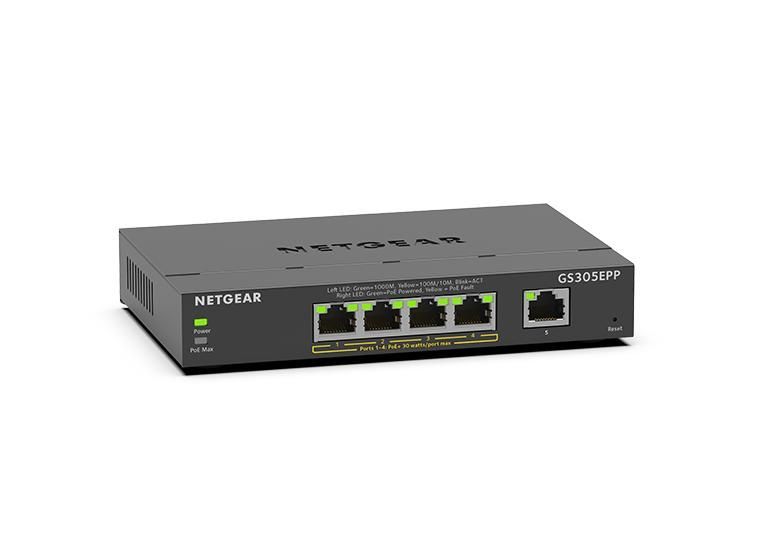 Netgear GS305EPP 5 Port High Power PoE+ Gigabit Ethernet Plus Switch