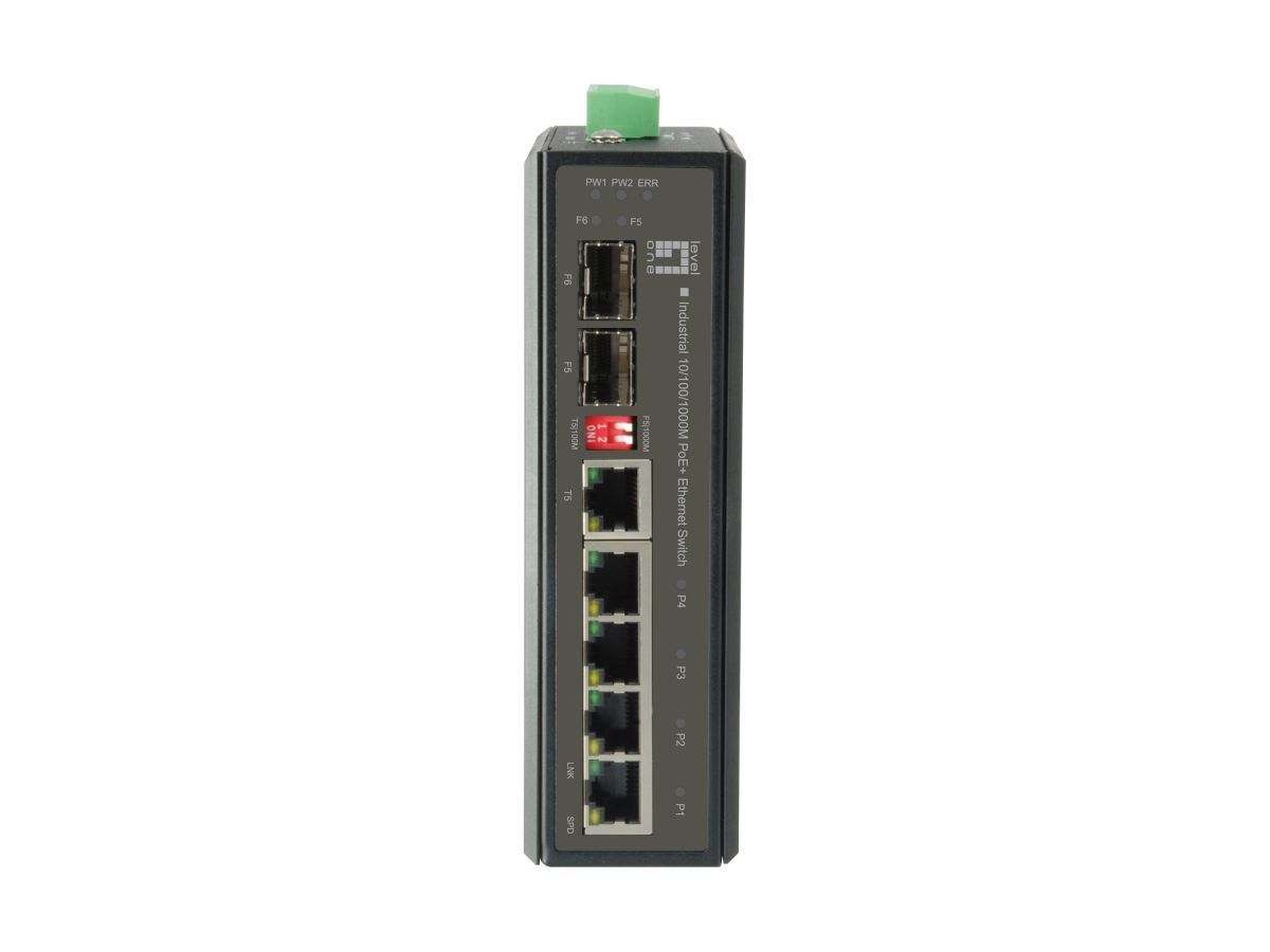 LevelOne IES-0620 6-Port Gigabit PoE Industrial Switch