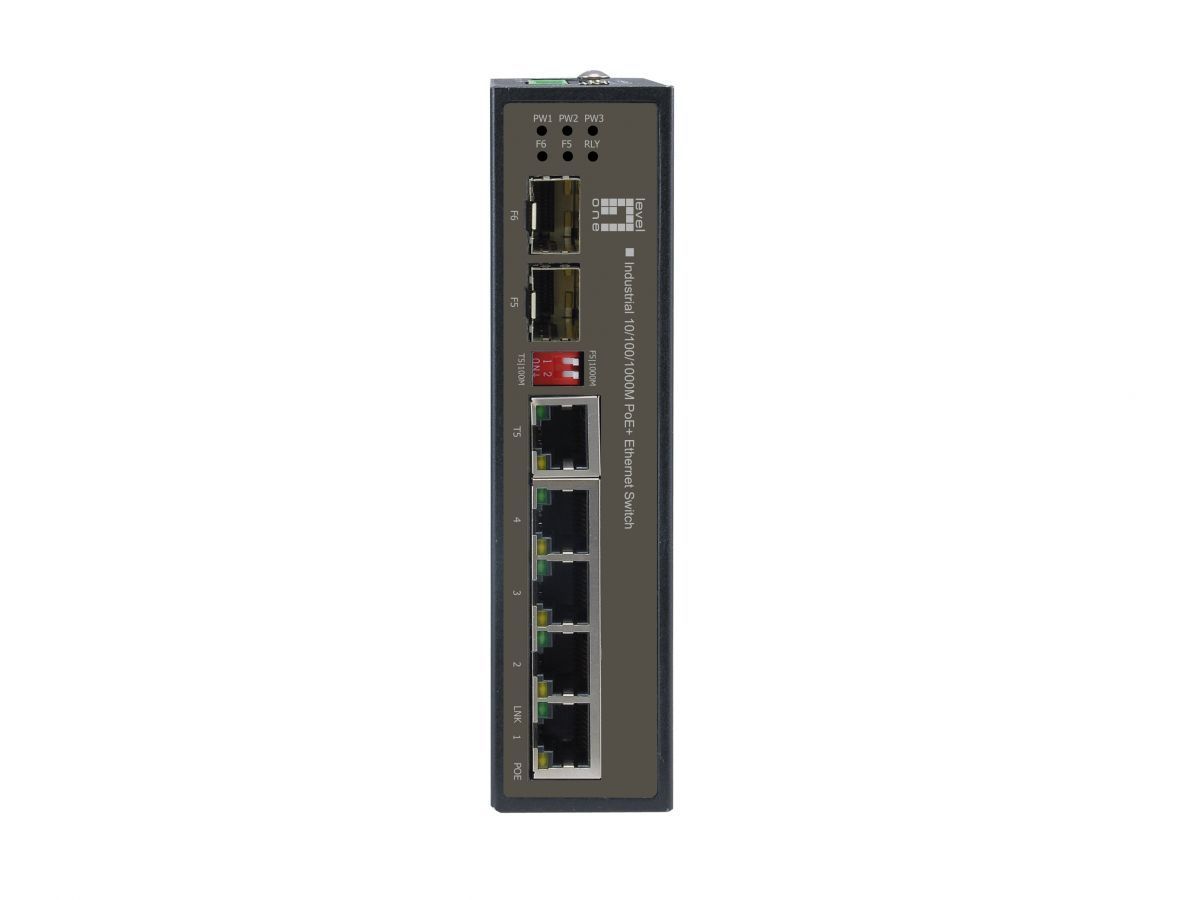 LevelOne IES-0610 6-Port Gigabit PoE Industrial Switch