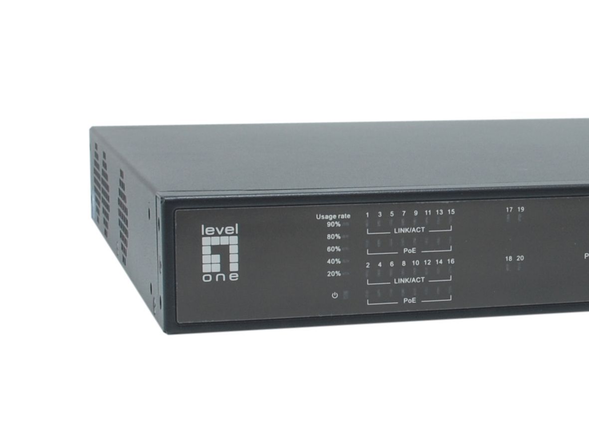 LevelOne FGP-2031 20-Port Fast Ethernet PoE Switch