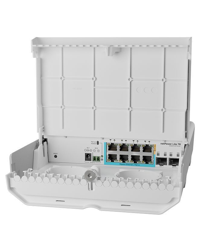 Mikrotik netPower Lite 7R Outdoor Switch Silver