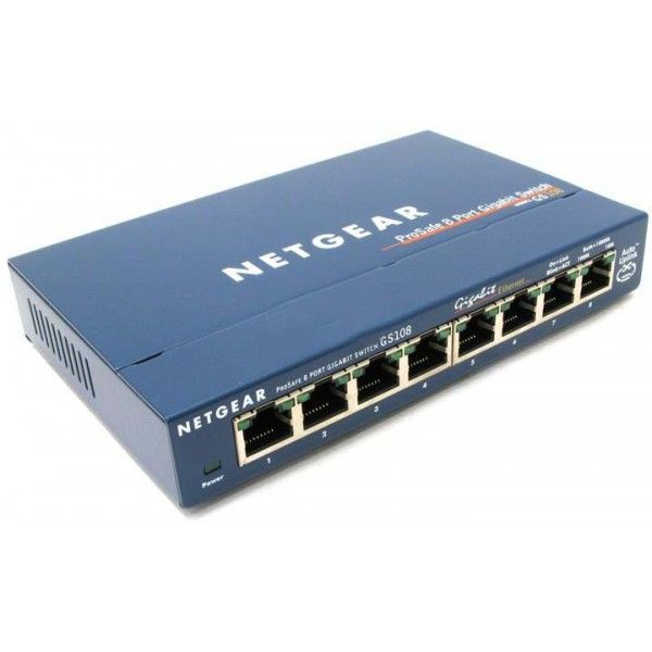 Netgear Switch 8x Gigabit GS108GE ProSafe Plus