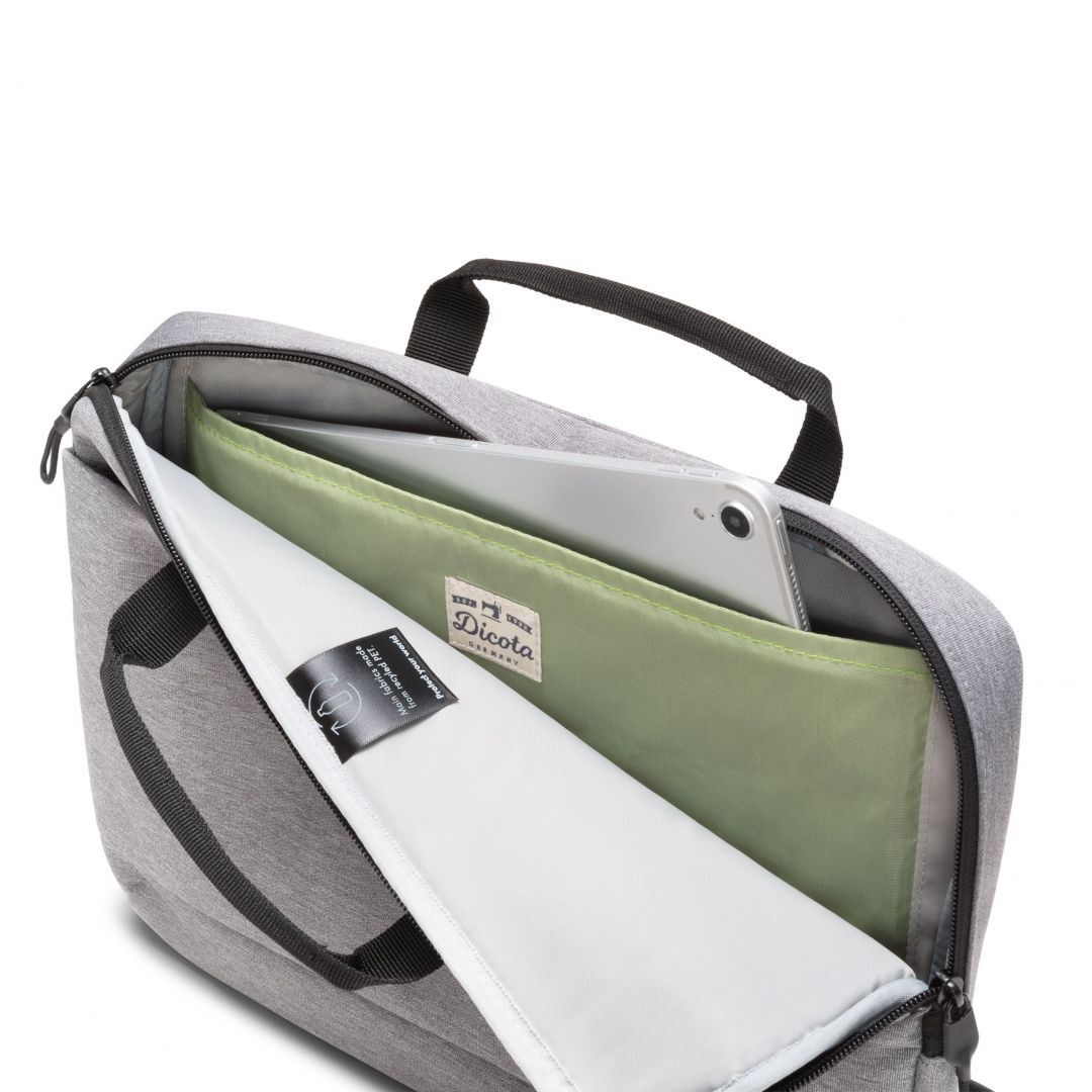 Dicota Laptop Case Slim Eco Motion 15,6" Light Grey