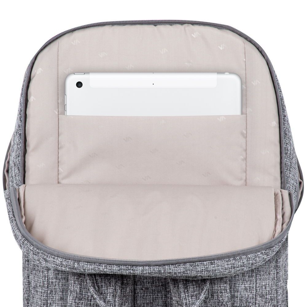 RivaCase 7962 Laptop Backpack 15,6" Light Gray