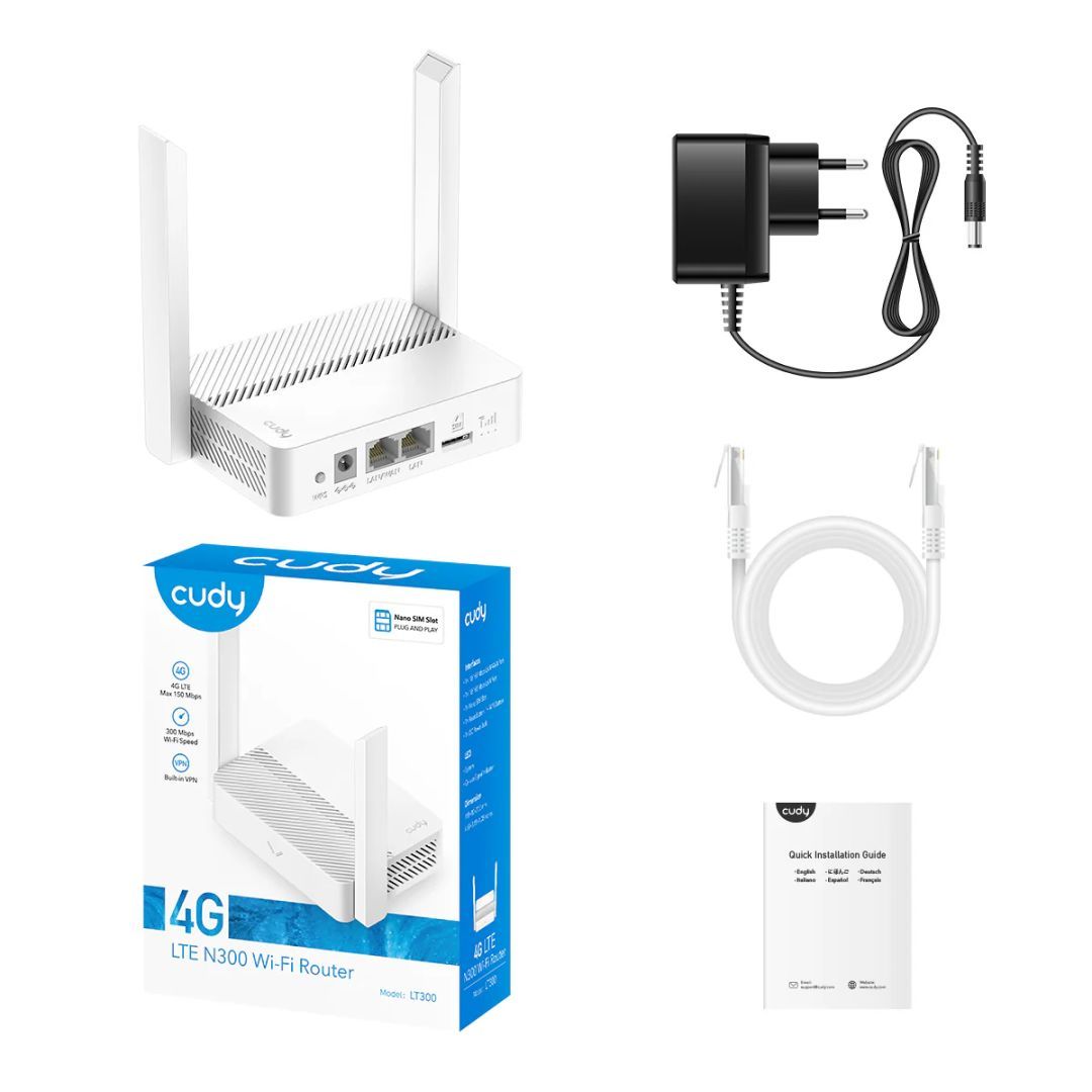 Cudy LT300 4G LTE N300 Wi-Fi Router