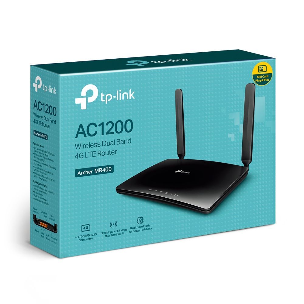 TP-Link Archer MR400 V3 AC1350 Wireless Dual Band 4G LTE Router