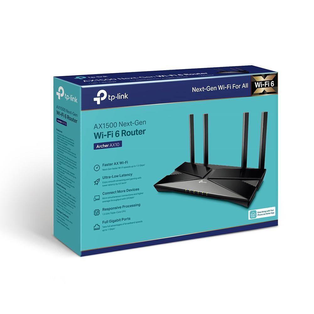 TP-Link Archer AX10 WAX1500 Wi-Fi 6 Router