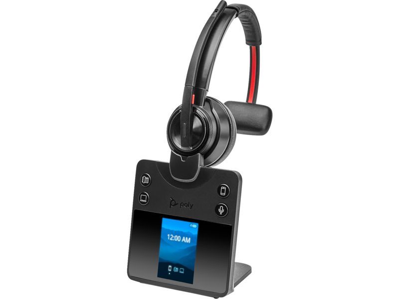 Poly Plantronics Savi 8410 Office USB-A DECT Wireless Headset Black