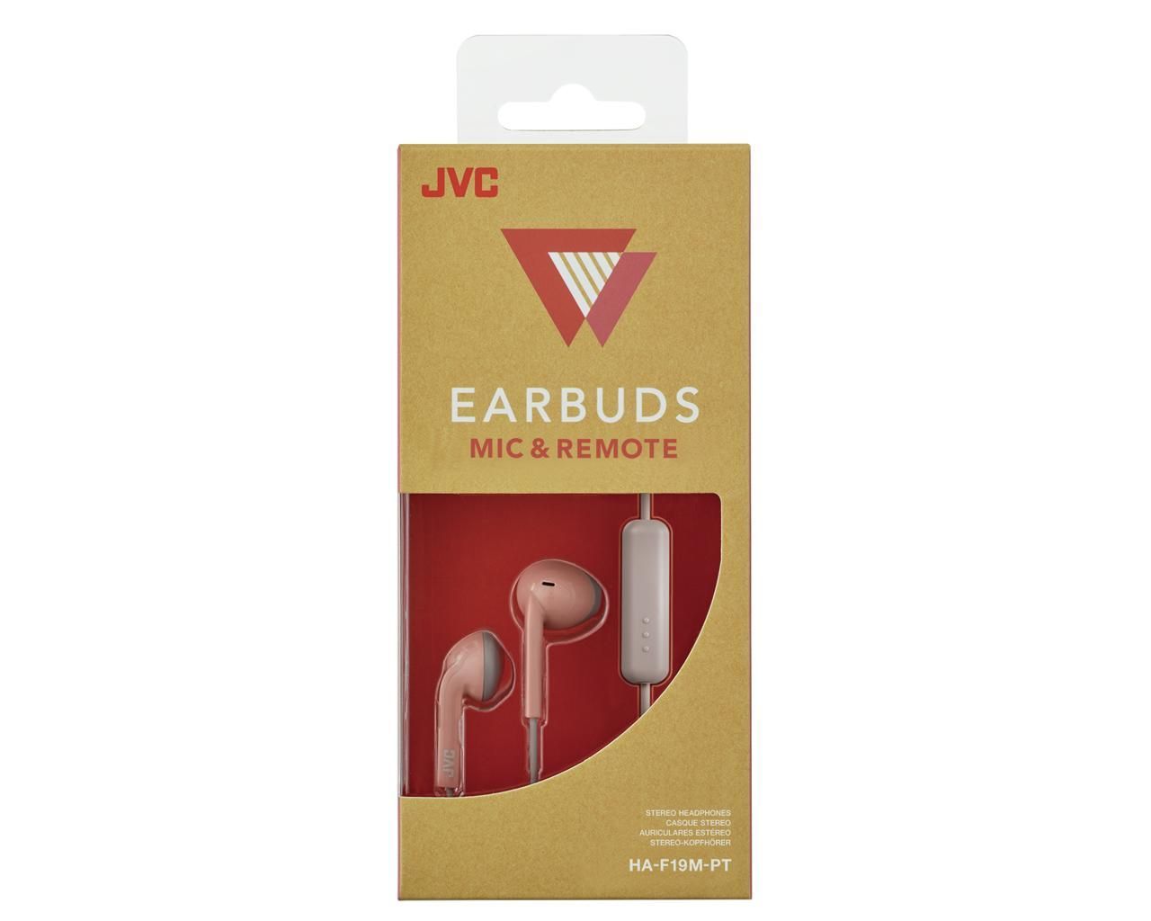 JVC HA-F19M Retro Headset Pink/Grey