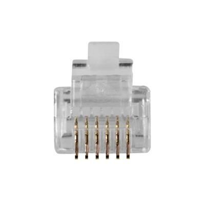 ACT RJ12 (6P/6C) modulaire connector for flat cable