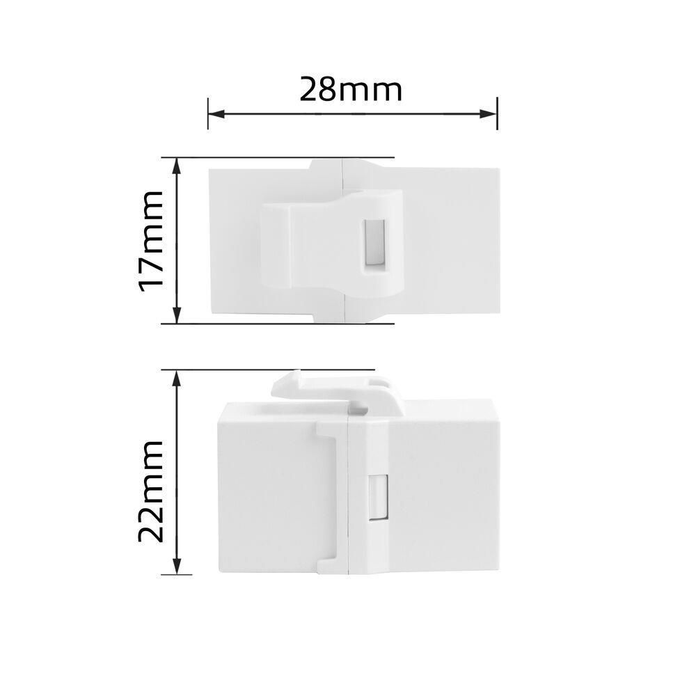 ACT Keystone Coupler RJ-45 unshielded CAT5E ACT Keystone Coupler RJ-45 unshielded CAT5E