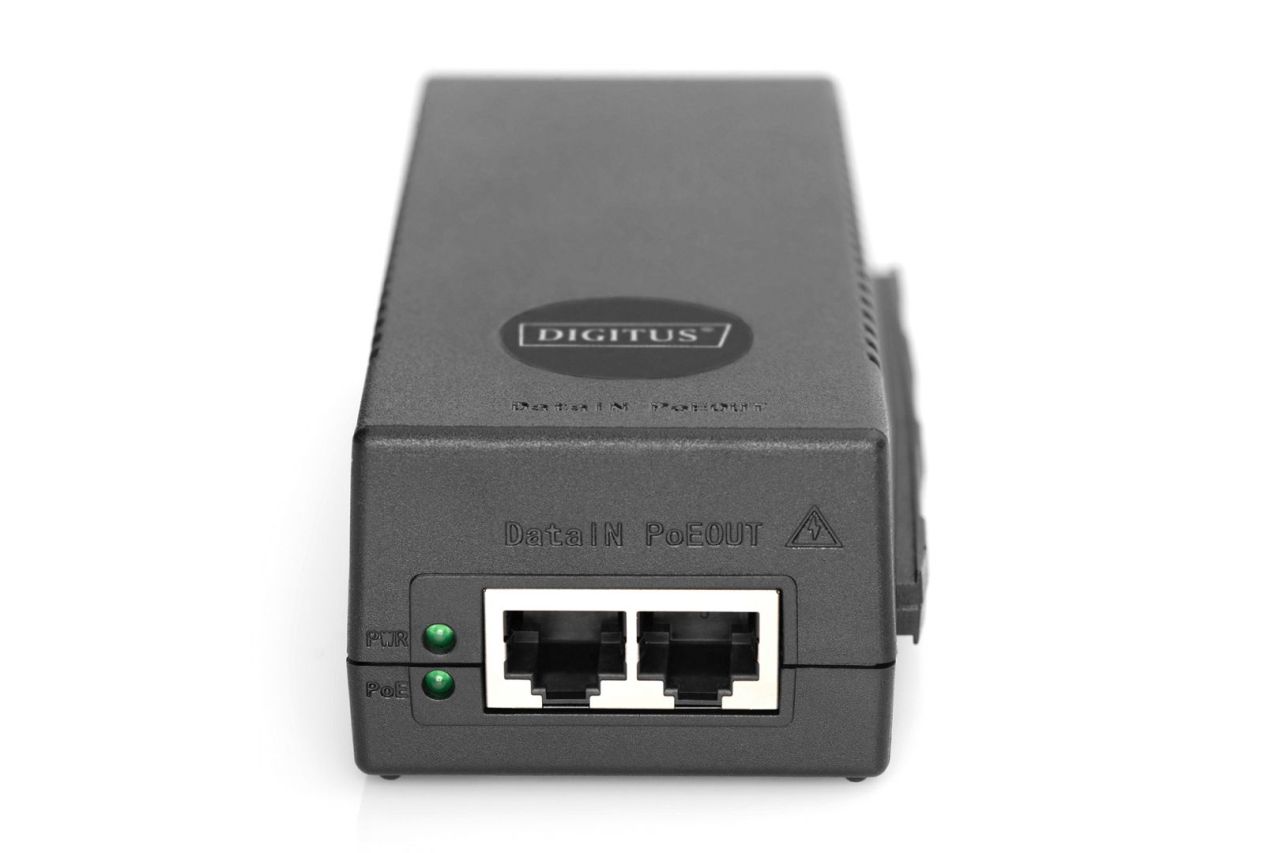Digitus 10 Gigabit Ethernet PoE+ Injector Black Digitus 10 Gigabit Ethernet PoE+ Injector Black