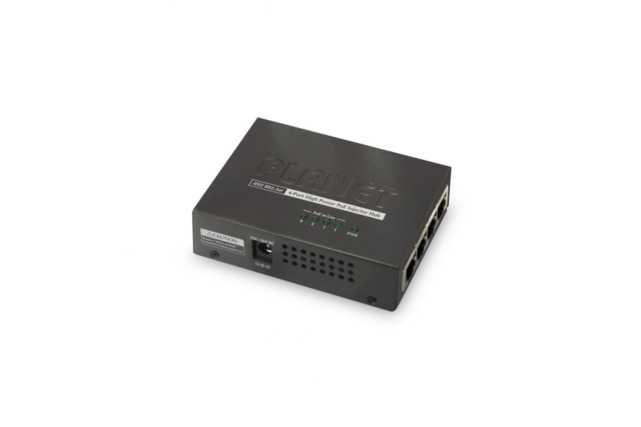 Planet PLANET Gigabit Ethernet PoE+ Injector Hub, 802.3at