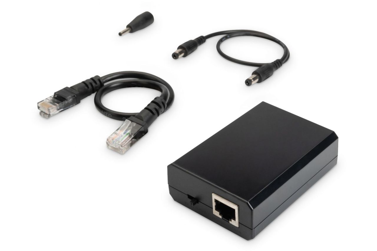 Digitus DN-95205 PoE adapter Gigabit Ethernet 12 V Black
