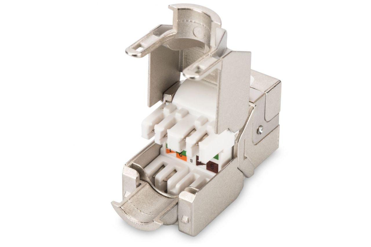 Digitus CAT 6A Keystone Jack, shielded,Re-embedded 24pc Digitus CAT 6A Keystone Jack, shielded,Re-embedded 24pc