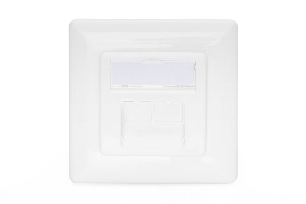 Digitus DN-9007-1 csatlakozóaljzat 2 x RJ-45 White