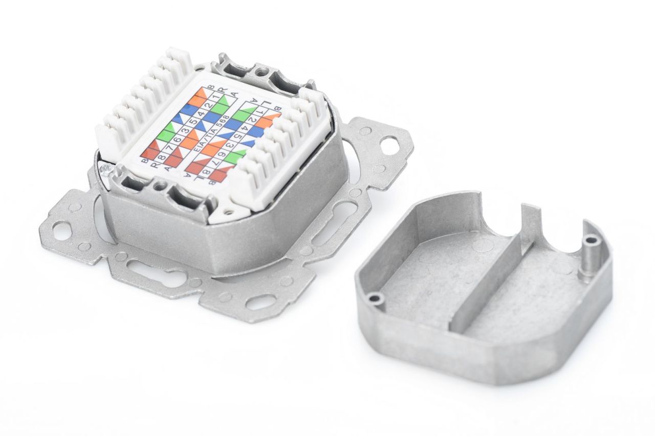 Digitus DN-9007-1 csatlakozóaljzat 2 x RJ-45 White