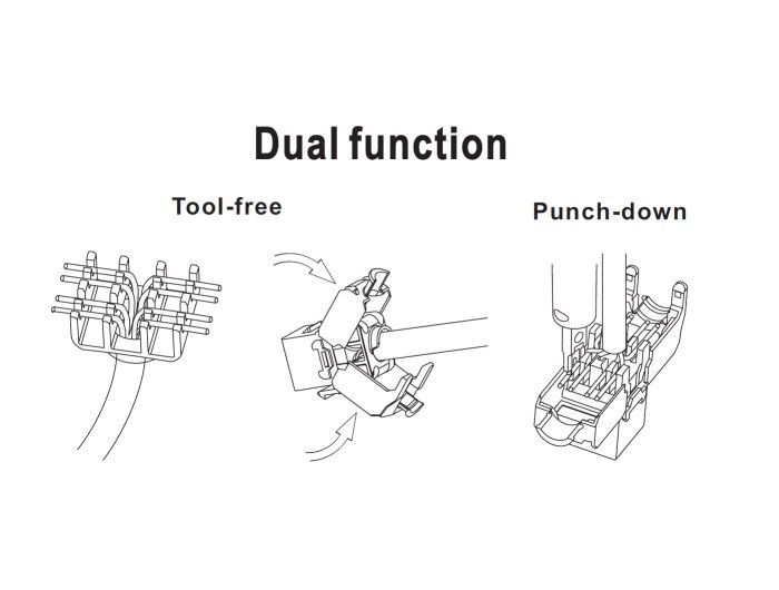 DeLock Keystone Module RJ45 jack > LSA Cat.6A STP DeLock Keystone Module RJ45 jack > LSA Cat.6A STP