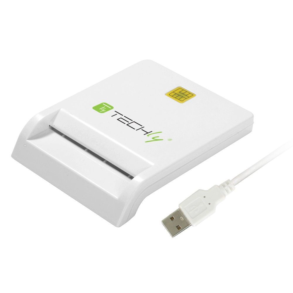 TECHLY Compact Smart Card Reader/Writer White