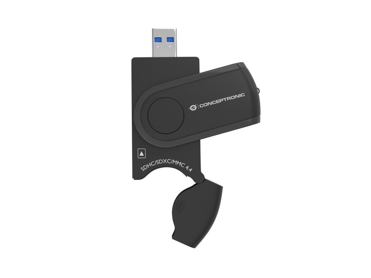 Conceptronic BIAN04B 4-in-1 USB 3.0 Card Reader Black