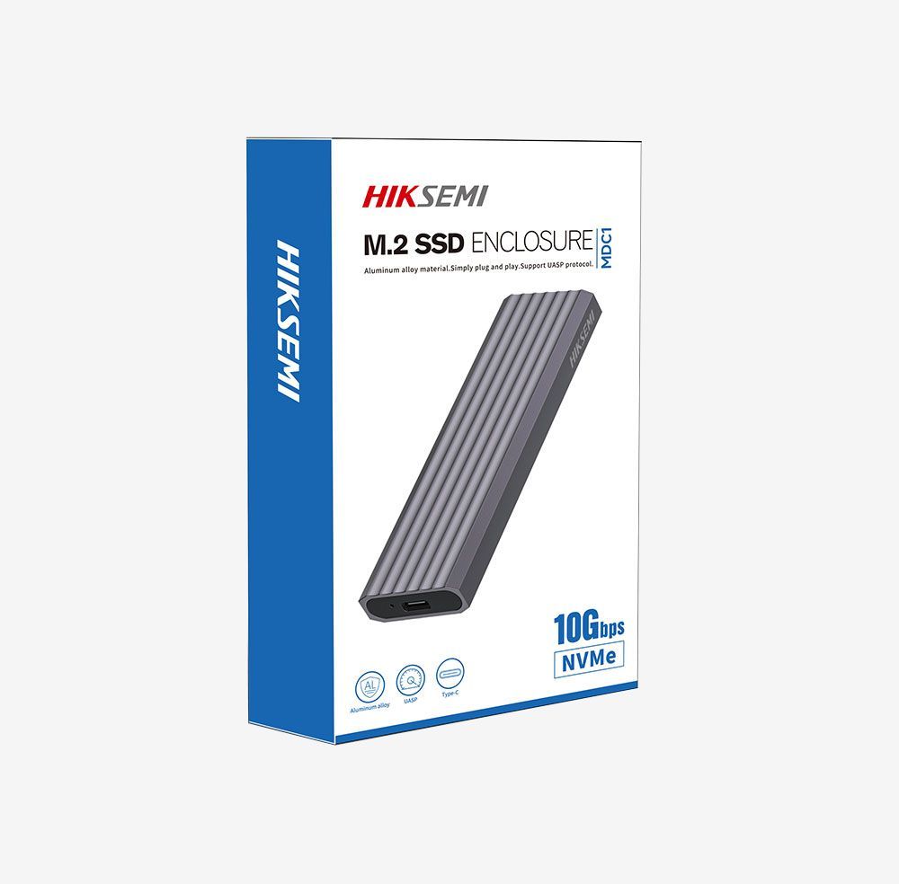 HikSEMI MDC1 M.2 NVME Enclosure Silver