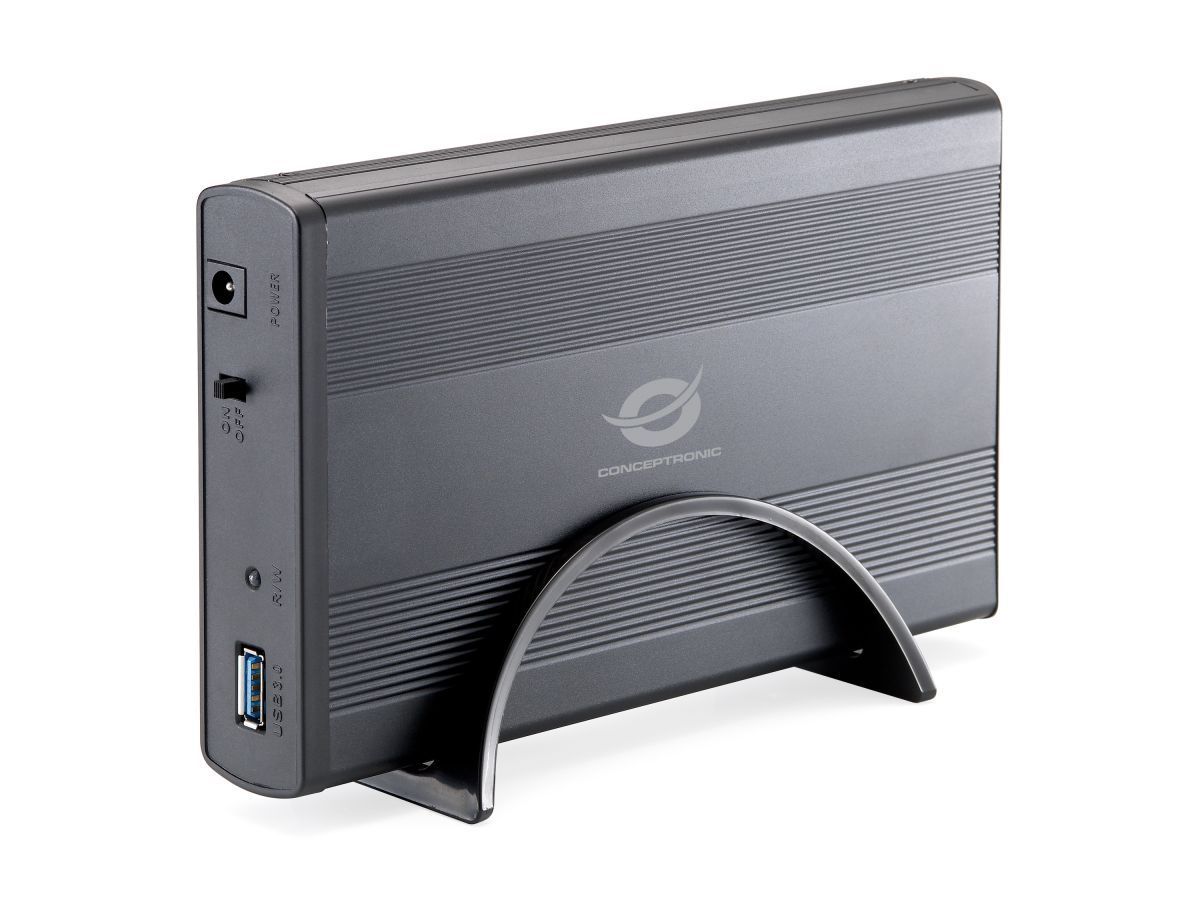 Conceptronic 3,5" USB 3.0 SATAIII HDD Enclosure Black