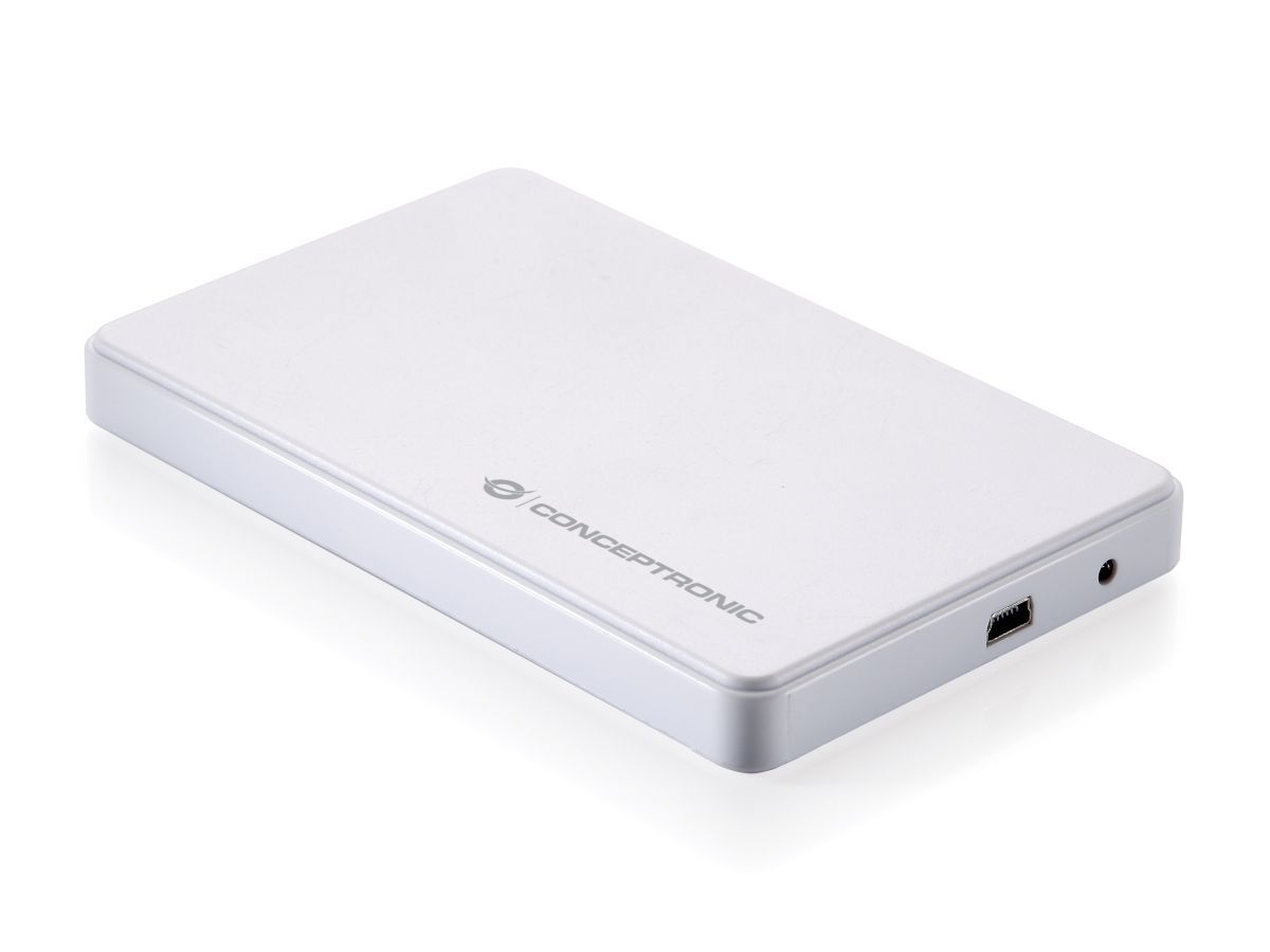 Conceptronic 2,5" USB2.0 SATAIII HDD/SSD Enclosure White