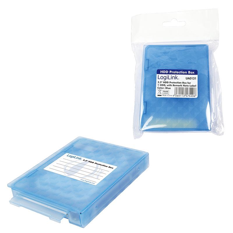 Logilink HDD Protection Box for 2.5" HDDs Blue