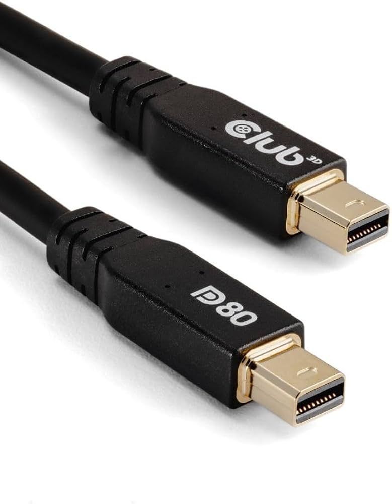 Club3D MiniDisplayPort to MiniDisplayPort 1m Black