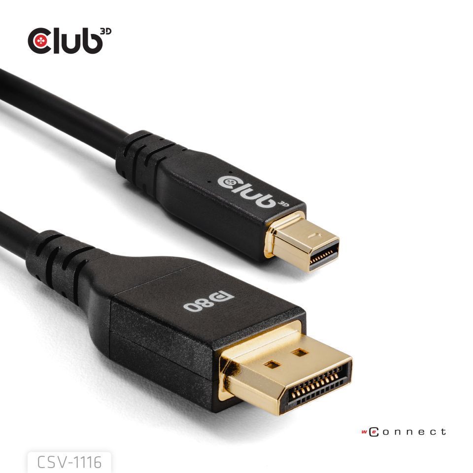 Club3D Mini DisplayPort to Displayport 1m Black