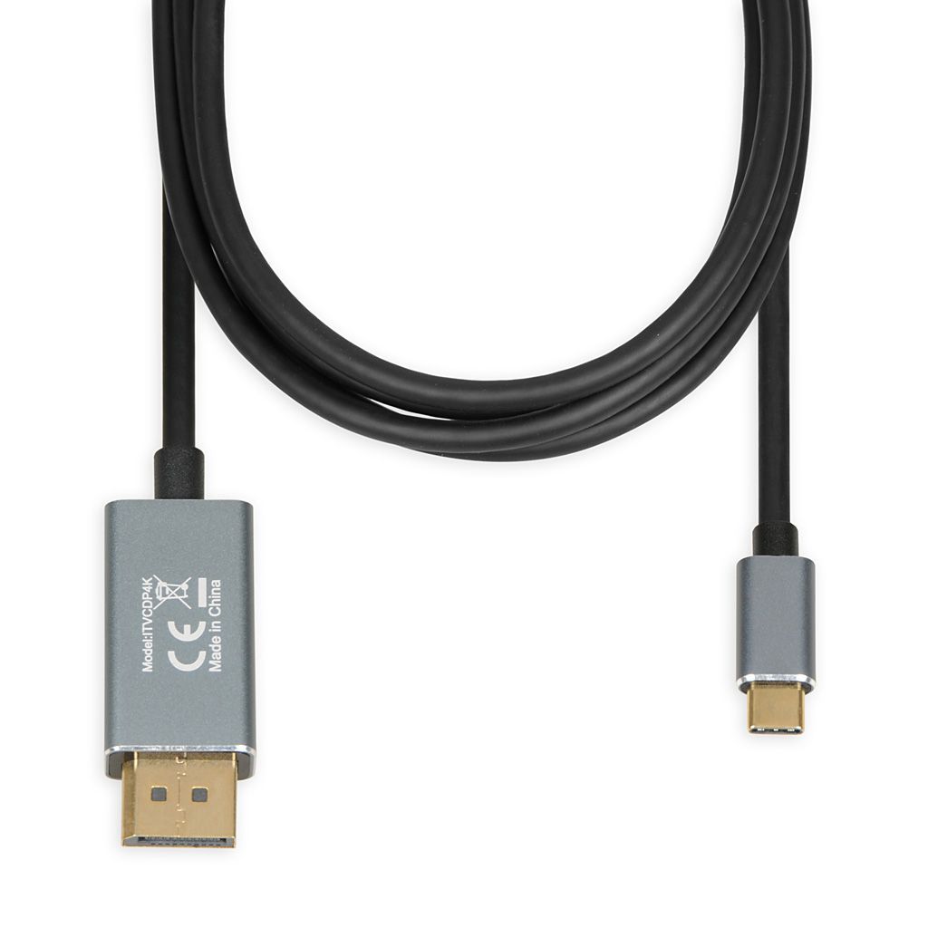 iBox ITVCDP4K USB-C - DisplayPort Cable 1,8m Black