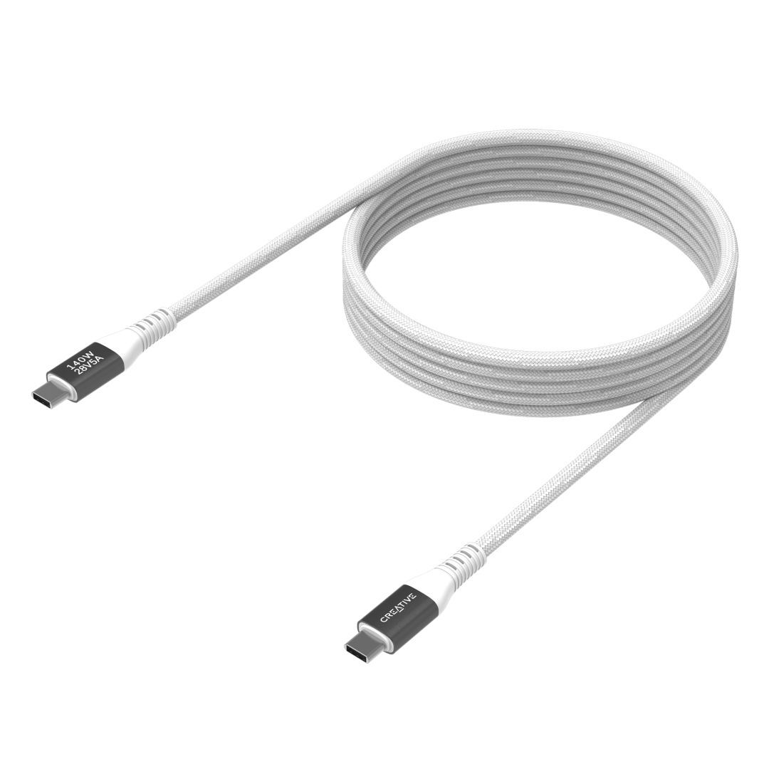 Creative 140W Fast Charging Cable White