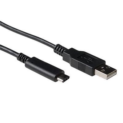 ACT USB 2.0 connection cable C male to A male 1m Black ACT USB 2.0 connection cable C male to A male 1m Black