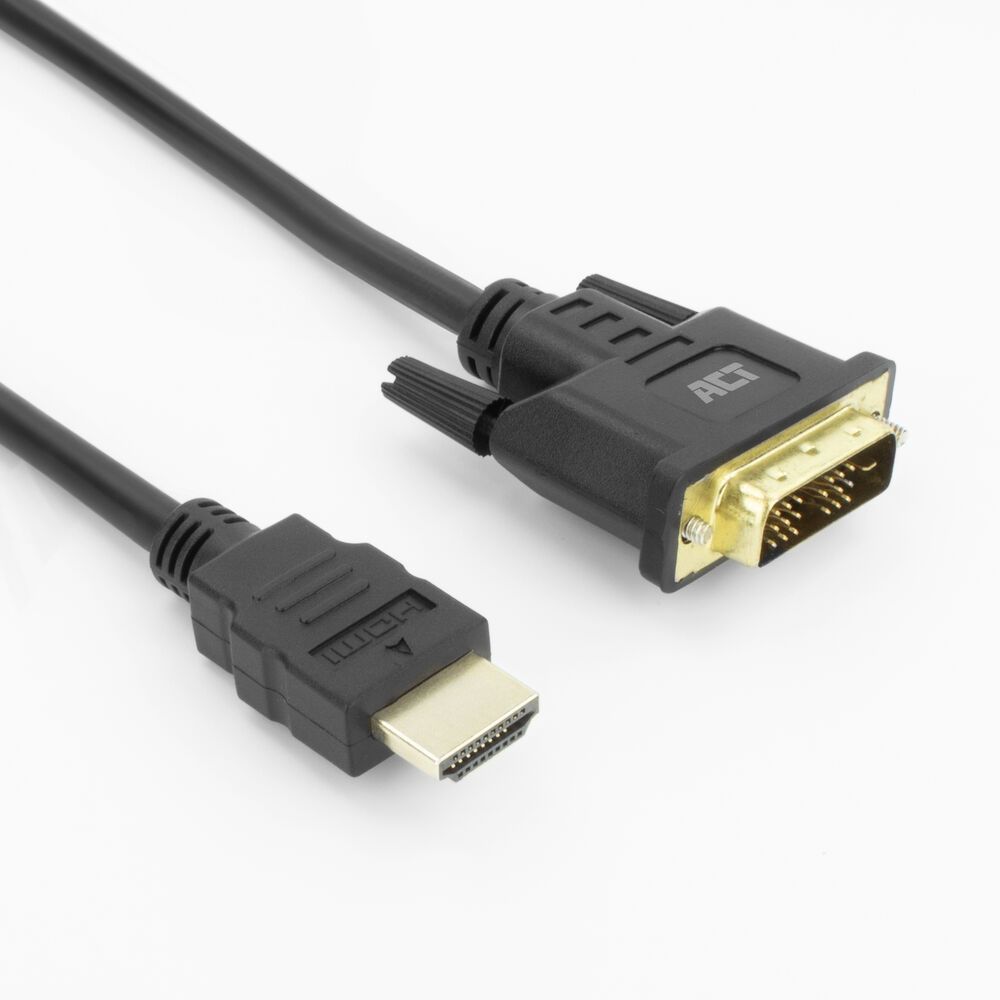 ACT HDMI-A male to DVI-D male adapter cable 3m Black ACT HDMI-A male to DVI-D male adapter cable 3m Black