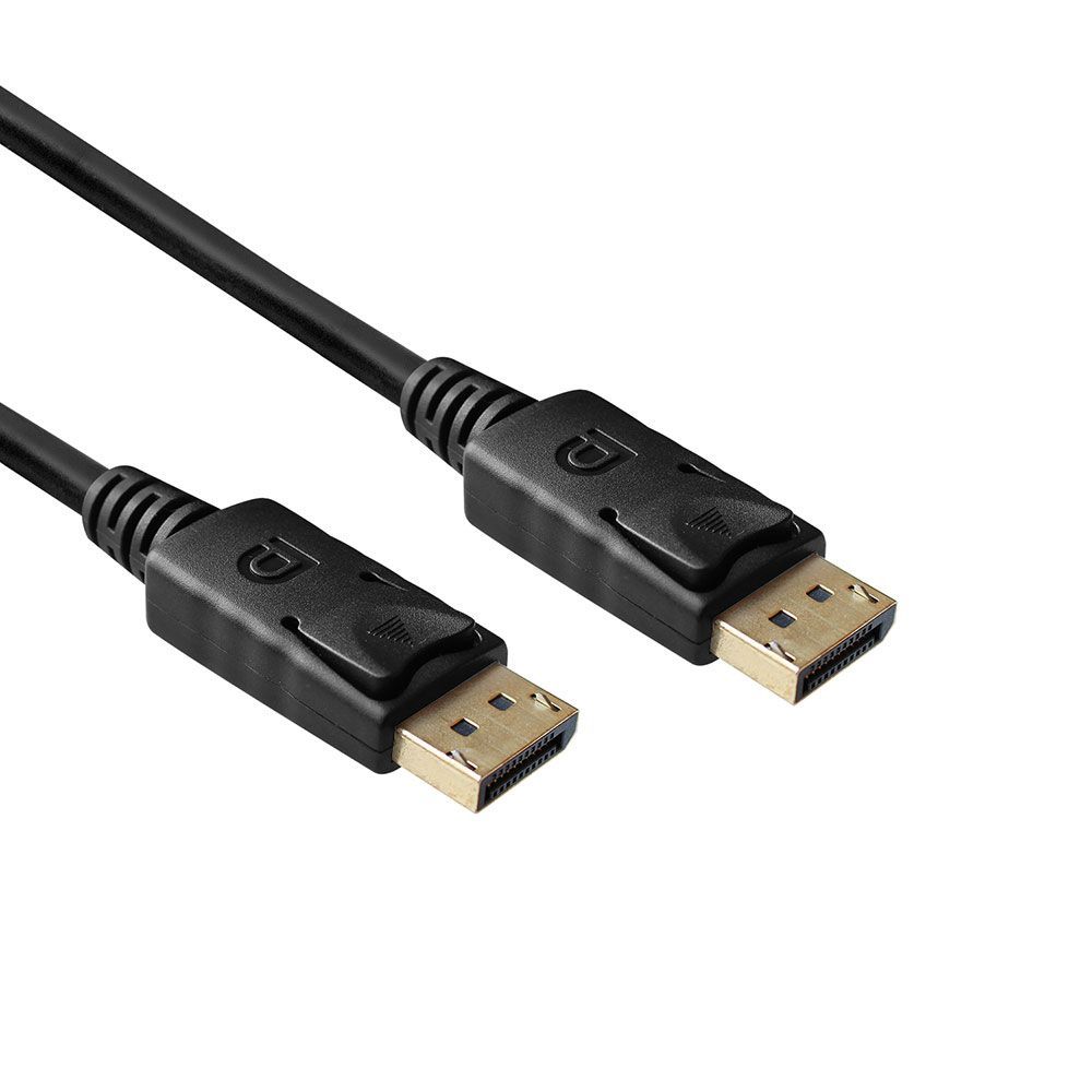 ACT DisplayPort 1.4 cable 8K male to male 1m Black ACT DisplayPort 1.4 cable 8K male to male 1m Black
